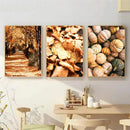 Autumn Forest Squirrel Landscape Canvas Wall Art Print Home Decor by Axyaa