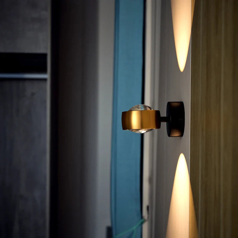Axyaa LED Projection Wall Lamp for Bedside and Living Room