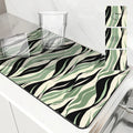 Axyaa Zebra Print Absorbent Mat: Antiskid & Quick Dry Drying Mat for Kitchen & Bathroom