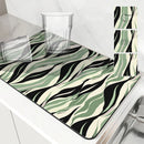 Axyaa Zebra Print Absorbent Mat: Antiskid & Quick Dry Drying Mat for Kitchen & Bathroom