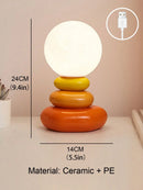 Axyaa LED Mood Lampshade Table Lamp for Bedroom, Desk or Night Light