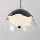 Axyaa Nordic Glass LED Pendant Lights for Living Dining Bedroom, Long Strip Chandelier Luminaires