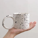 Axyaa Ink Splash Ceramic Mug 11oz - Black White Nordic Design