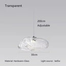 Nordic Glass Chandelier Light | Axyaa LED Pendant Lamp for Kitchen, Bedroom, Living & Dining Room
