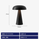 Axyaa Mushroom Table Lamp Touch Switch Rechargeable LED Medieval Bauhaus Desk Light
