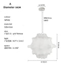 Axyaa Designer Silk Pendant Lamp: Elegant LED Lighting for Dining Room & Kitchen Island