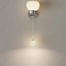 Axyaa LED Pumpkin Wall Lamp, Cream Wind Bedroom Bedside Lighting