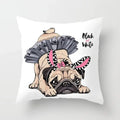 Cute Pug Bulldog Pillowcase for Living Room Decor - Axyaa Home Decor