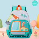 Axyaa Kids Excavator Construction Theme School Backpack with Adjustable Straps
