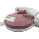 Axyaa Coral Velvet Round Bed Sheet 200-220cm Diameter, Flannel, Winter
