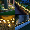 Axyaa Solar Mushroom Lights - 10/20 Patio Fairy Lights with Remote Control