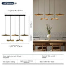 Axyaa Retro Wood Staircase Island Pendant Light