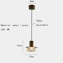 Axyaa Retro Cracked Glass LED Chandelier for Home, Bar, Coffee Shop