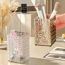Axyaa Clear Makeup Brush Holder & Cosmetic Organizer Display Rack
