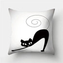 Cute Cat Cushion Cover 45x45cm - Axyaa Home Decor Pillowcases