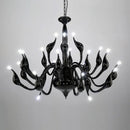 Axyaa Romantic Swan Pendant Chandelier for Elegant Living Spaces
