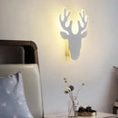 Axyaa Deer Acrylic LED Wall Lamp for Stylish Bedroom and Living Room Lighting