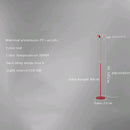 Axyaa Red Modern Tall Floor Lamp Simple Design Standing Light Black Adjustable Standard Lamps