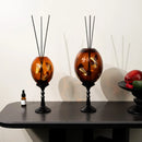Axyaa Geometric Circle Glass Vase Home Decoration