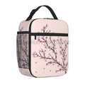 Axyaa Sakura Cherry Blossoms Insulated Lunch Bag for Work & Picnic