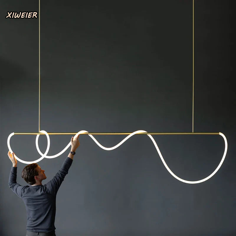 Axyaa Nordic Light Luxury Chandelier LED Light Bar