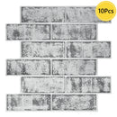 Axyaa Faux Brick Wall Panel Kitchen Bathroom Tile Sticker - Peel and Stick 3D Wall Cover
