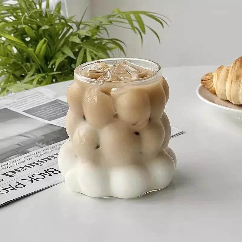 Axyaa Transparent Glass Cup Set for Beverages and Cocktails