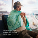 Axyaa Travel Puffy Blanket, Deepwater Blue, Ultra-Packable for Comfort and Warmth