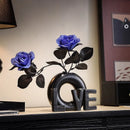 Axyaa Simple Vase Bouquet Decoration for Foyer, Living Room, Study, Bedroom