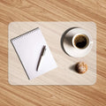 Axyaa Clear Plastic Placemats - Set of 10 for Dining, Kitchen, Office, Painting Table & More
