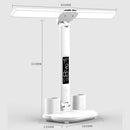 Axyaa LED Desk Lamp with 2 Heads, Dimmable, 180° Rotate, Foldable - Eye Protection