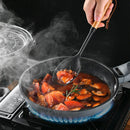 Axyaa Black Silicone Wooden Handle Kitchen Utensils Set