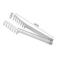 Axyaa Stainless Steel Kitchen Tongs: Color Comb Meal Clip for Non Stick Cookware