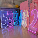 Axyaa Color-changing Numbers Letters Neon Sign Stand Decor party