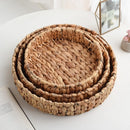 Axyaa Wicker Rattan Snack Storage Box Jewelry Dish Kitchen Supplies in Various Sizes