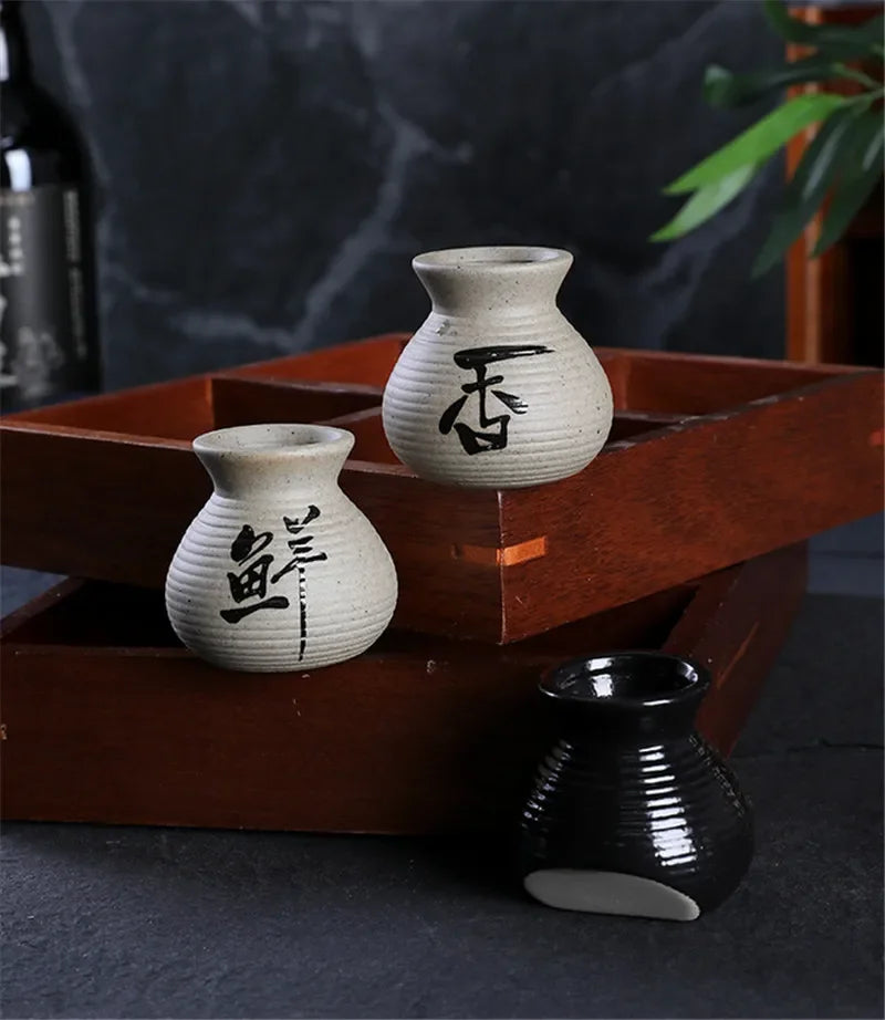 Axya Sashimi Plate Ceramic Bottle Dry Ice Toothpick Holder Kitchen Tableware