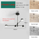 Axyaa Rotatable LED Chandelier in Gold/Black Finish for Home Decor