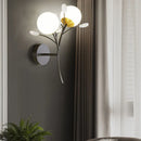 Axyaa Crystal Glass Wall Light for Bedroom Living Room Luxury Décor