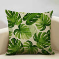Exotic Green Leaf Pattern Pillow Covers - Axyaa Branded Pattern Cushion Cover