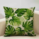 Exotic Green Leaf Pattern Pillow Covers - Axyaa Branded Pattern Cushion Cover