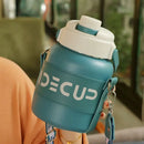 Axyaa Stainless Steel Insulated Thermos Cup With Portable Handle