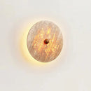 Axyaa Cream Marble Circular Sconce Lamp for Living Room & Bedroom