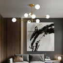 Axyaa Glass Ceiling Chandelier for Bedroom Dining Living Room