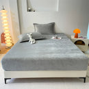 Axyaa Flannel Fitted Sheet, Soft Fleece Mattress Cover for Home & Hotel
