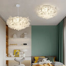 Axyaa Modern Petal Ceiling Chandelier for Living Room - LED Dimmable Light