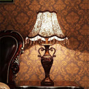 Axyaa Luxe European Table Lamp for Living Room Bedroom Study Hotels LED Vintage Desk Light