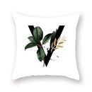 Floral Alphabet Pillow Case by Axyaa: Home & Car Decorative Cushion Cover