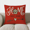 Axyaa Heart Flowers Wicker Basket Pillow Cover for Sofa, Bedroom, Car