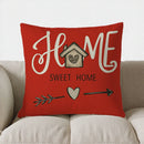 Axyaa Heart Flowers Wicker Basket Pillow Cover for Sofa, Bedroom, Car