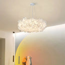 Axyaa Modern Petal Ceiling Chandelier for Living Room - LED Dimmable Light